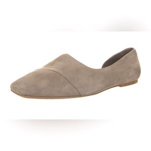 Vince Gray Suede Square Toe Flats US 11